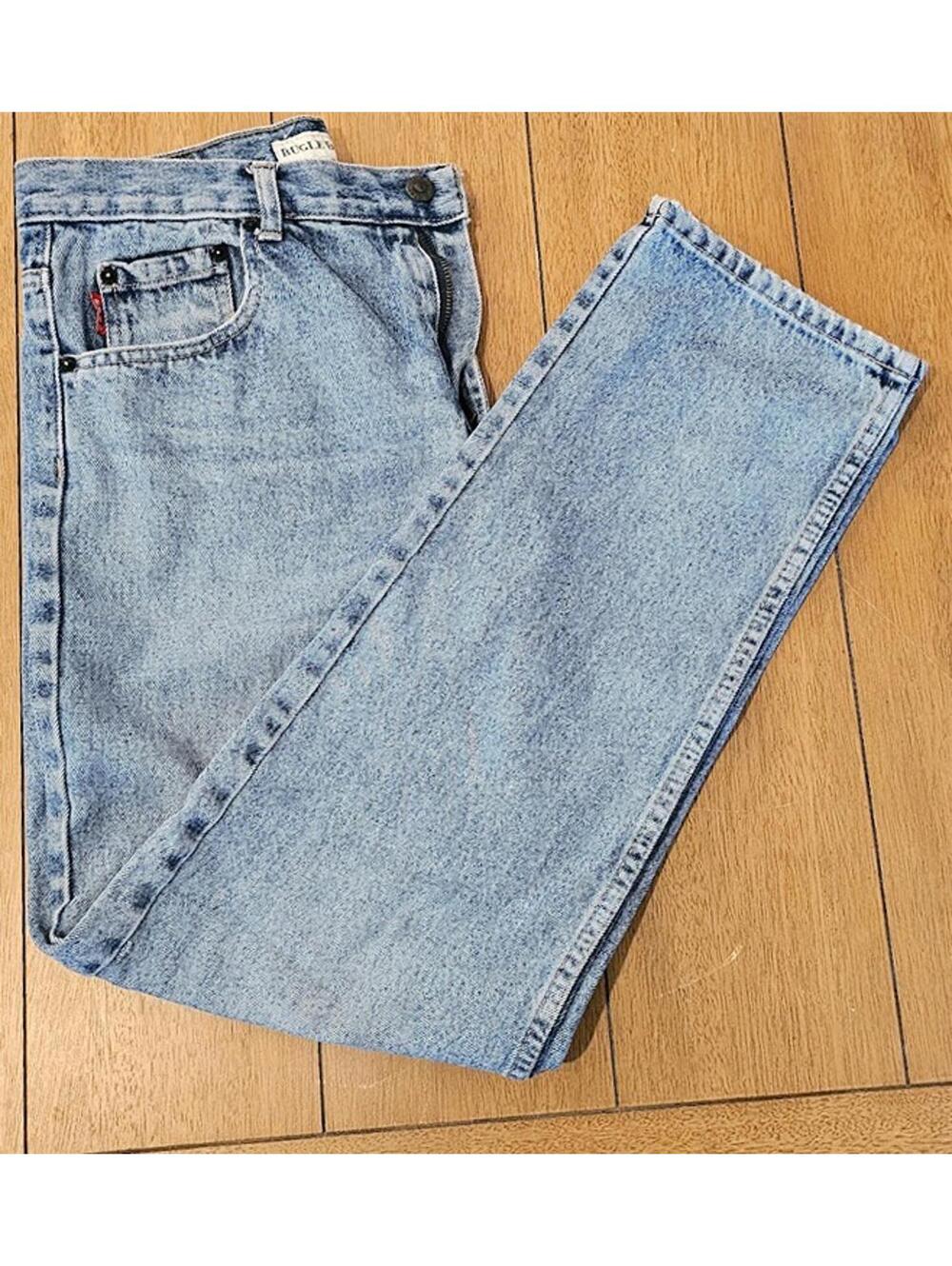 Vintage Bugle Boy 705 Mens Jeans in Light Wash 32/30